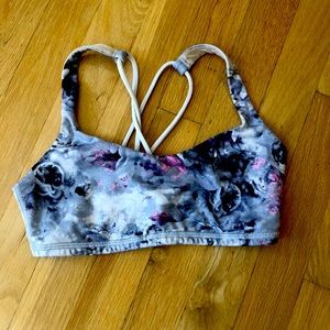 Lululemon bra multi color floral size 4